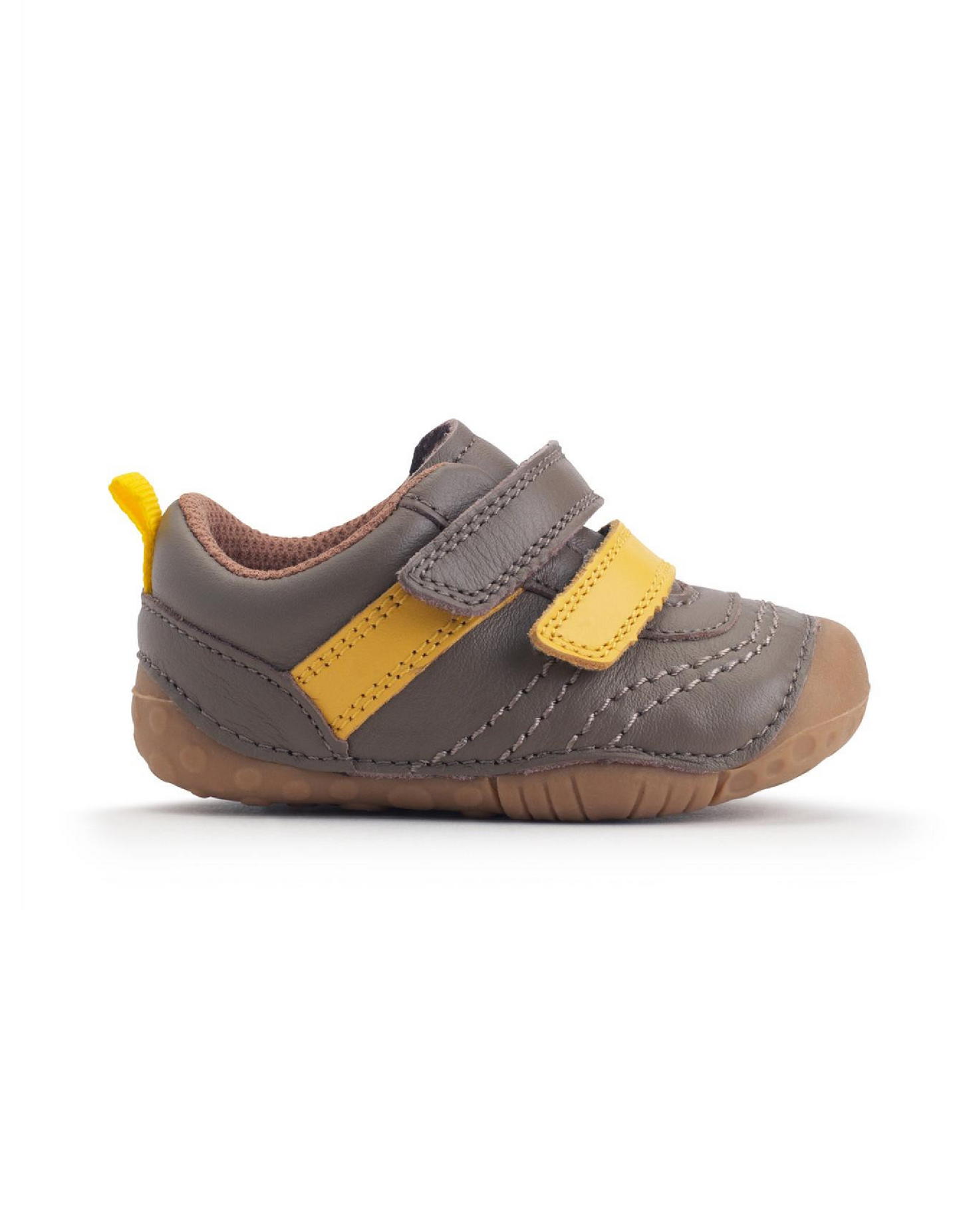 Startrite Little Smile Taupe/yellow leather