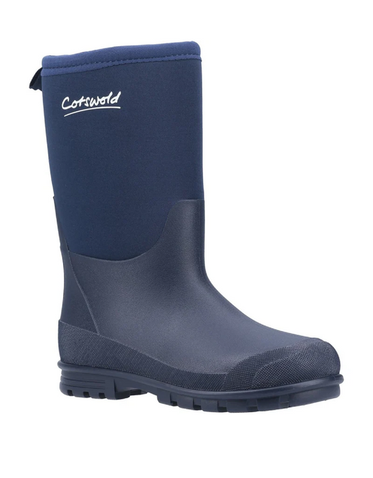 Cotswold Hilly Neoprene Wellington Boots Navy