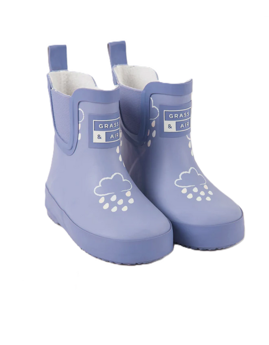 Grass & Air Kids Lavender Colour Changing Short Wellie