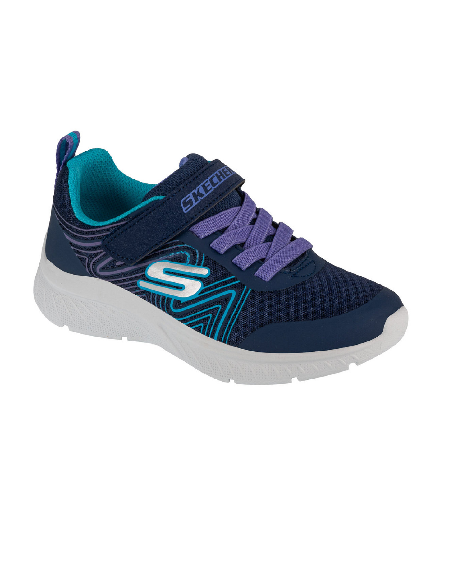 Skechers 303535L NVMT Microspec Plus Swirl Sweet - Navy Multi